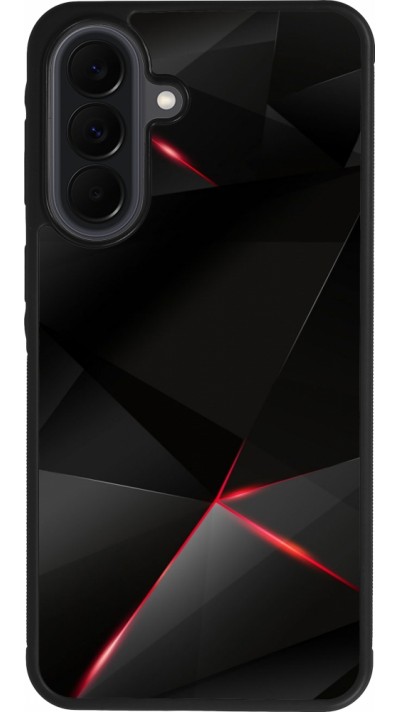 Coque Samsung Galaxy A37 - Silicone rigide noir Black Red Lines