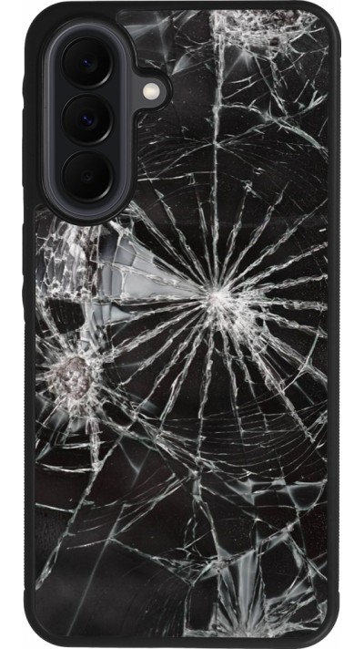 Coque Samsung Galaxy A37 - Silicone rigide noir Broken Screen