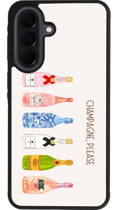 Coque Samsung Galaxy A37 - Silicone rigide noir Champagne Please