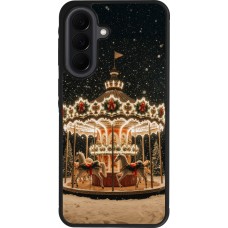 Coque Samsung Galaxy A37 - Silicone rigide noir Christmas 25 Carousel