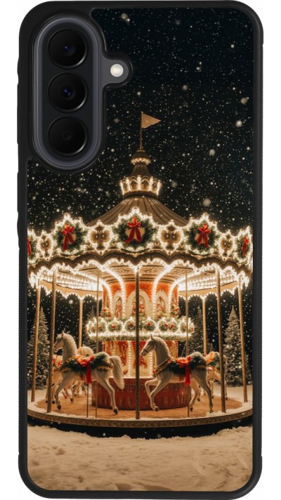 Coque Samsung Galaxy A37 - Silicone rigide noir Christmas 25 Carousel