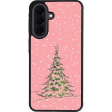 Coque Samsung Galaxy A37 - Silicone rigide noir Christmas 25 Pink Tree