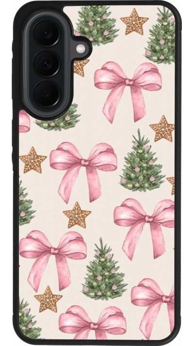Coque Samsung Galaxy A37 - Silicone rigide noir Christmas 25 Vintage Ribbons