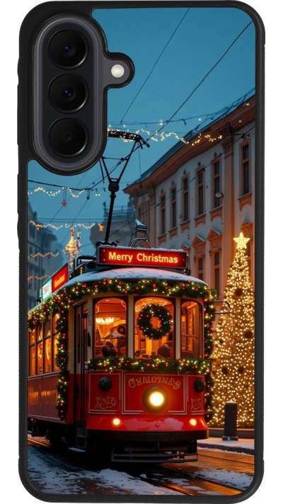Coque Samsung Galaxy A37 - Silicone rigide noir Christmas 25 Xmas Train
