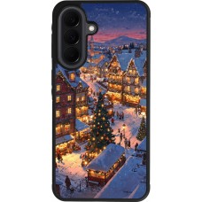 Coque Samsung Galaxy A37 - Silicone rigide noir Christmas 25 Xmas Village