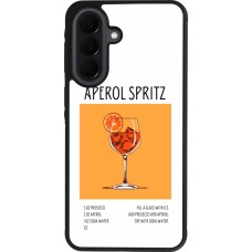 Coque Samsung Galaxy A37 - Silicone rigide noir Cocktail recette Aperol Spritz