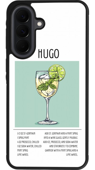Coque Samsung Galaxy A37 - Silicone rigide noir Cocktail recette Hugo