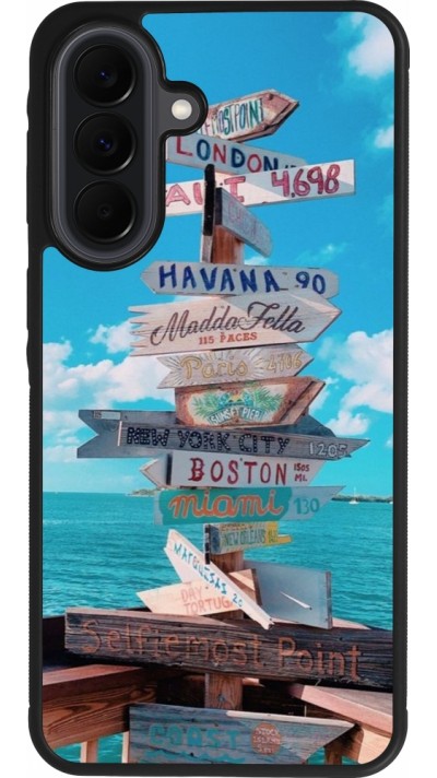 Coque Samsung Galaxy A37 - Silicone rigide noir Cool Cities Directions