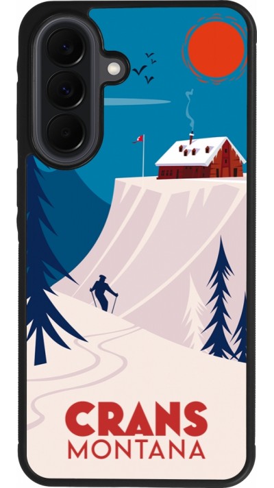 Coque Samsung Galaxy A37 - Silicone rigide noir Crans-Montana Cabane