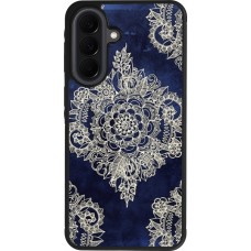 Coque Samsung Galaxy A37 - Silicone rigide noir Cream Flower Moroccan
