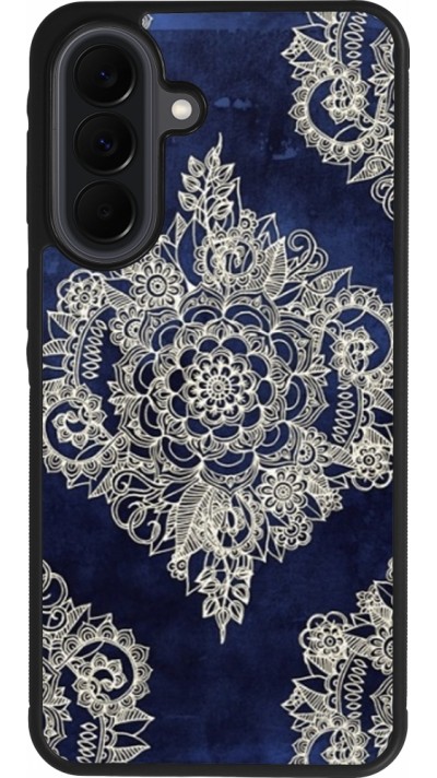 Coque Samsung Galaxy A37 - Silicone rigide noir Cream Flower Moroccan