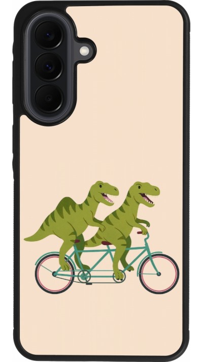 Coque Samsung Galaxy A37 - Silicone rigide noir Dinosaurs on bikes 2026