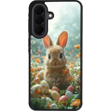 Coque Samsung Galaxy A37 - Silicone rigide noir Easter 2026 Rabbit in the garden