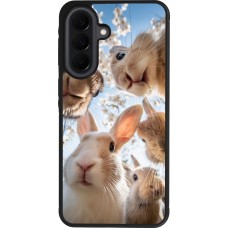 Coque Samsung Galaxy A37 - Silicone rigide noir Easter 2026 Rabbits