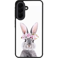 Coque Samsung Galaxy A37 - Silicone rigide noir Easter 2023 flower bunny