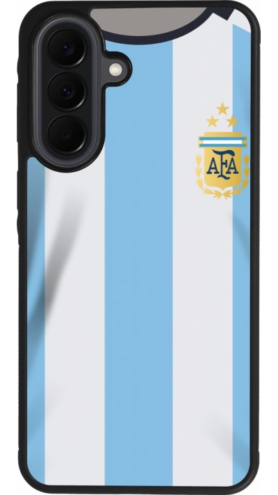 Coque Samsung Galaxy A37 - Silicone rigide noir Maillot de football Argentine 2022 personnalisable