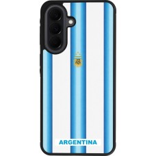 Coque Samsung Galaxy A37 - Silicone rigide noir Maillot de football Argentine 2026 personnalisable