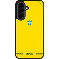 Coque Samsung Galaxy A37 - Silicone rigide noir Maillot de football Bresil 2026 personnalisable