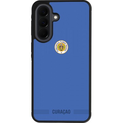 Samsung Galaxy A37 Case Hülle - Silikon schwarz Curaçao 2026 personalisierbares Fussballtrikot