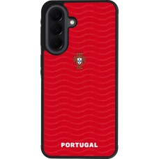 Coque Samsung Galaxy A37 - Silicone rigide noir Maillot de football Portugal 2026 personnalisable