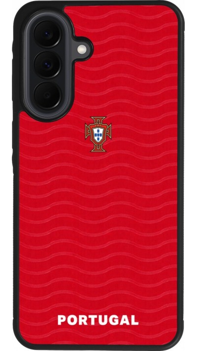 Samsung Galaxy A37 Case Hülle - Silikon schwarz Portugal 2026 personalisierbares Fussballtrikot
