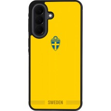 Samsung Galaxy A37 Case Hülle - Silikon schwarz Schweden 2026 personalisierbares Fussballtrikot