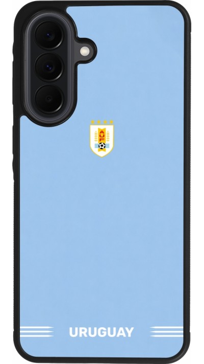 Samsung Galaxy A37 Case Hülle - Silikon schwarz Uruguay 2026 personalisierbares Fussballtrikot