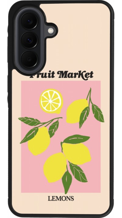 Coque Samsung Galaxy A37 - Silicone rigide noir Fruit market lemons 2026