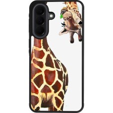 Coque Samsung Galaxy A37 - Silicone rigide noir Giraffe Fit