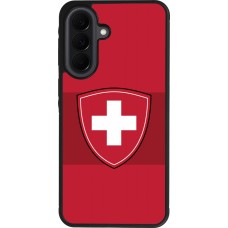 Coque Samsung Galaxy A37 - Silicone rigide noir Hockey World Championship Ecusson Suisse