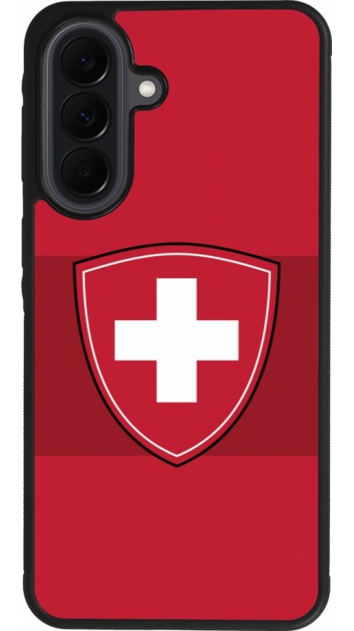 Coque Samsung Galaxy A37 - Silicone rigide noir Hockey World Championship Ecusson Suisse