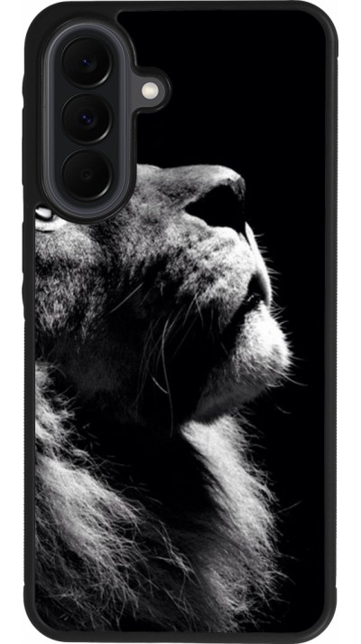 Coque Samsung Galaxy A37 - Silicone rigide noir Lion looking up