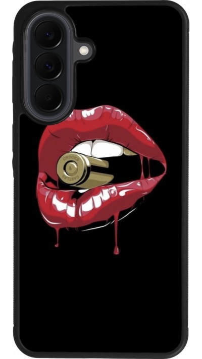 Coque Samsung Galaxy A37 - Silicone rigide noir Lips bullet