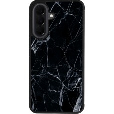 Samsung Galaxy A37 Case Hülle - Silikon schwarz Marble Black 01