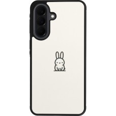 Samsung Galaxy A37 Case Hülle - Silikon schwarz Minimal Häschen Süße