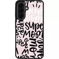 Samsung Galaxy A37 Case Hülle - Silikon schwarz Mom 2024 Super mom