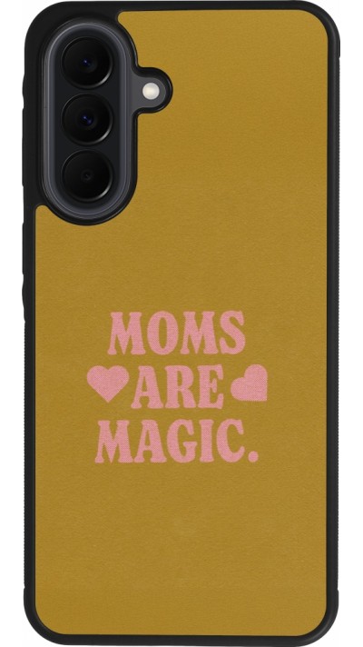 Coque Samsung Galaxy A37 - Silicone rigide noir Mom 2026 Are Magic