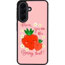 Coque Samsung Galaxy A37 - Silicone rigide noir Mom 2026 Berry best