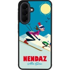 Coque Samsung Galaxy A37 - Silicone rigide noir Nendaz Ski Downhill