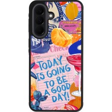 Coque Samsung Galaxy A37 - Silicone rigide noir Preppy Today is Going to be a good day