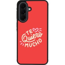 Samsung Galaxy A37 Case Hülle - Silikon schwarz Saint Valentines Day 26 Te quiero mucho