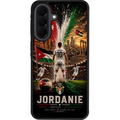 Samsung Galaxy A37 Case Hülle - Silikon schwarz Fussball Jordanien splash 2026