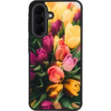 Coque Samsung Galaxy A37 - Silicone rigide noir Bouquet of tulips Spring 2026