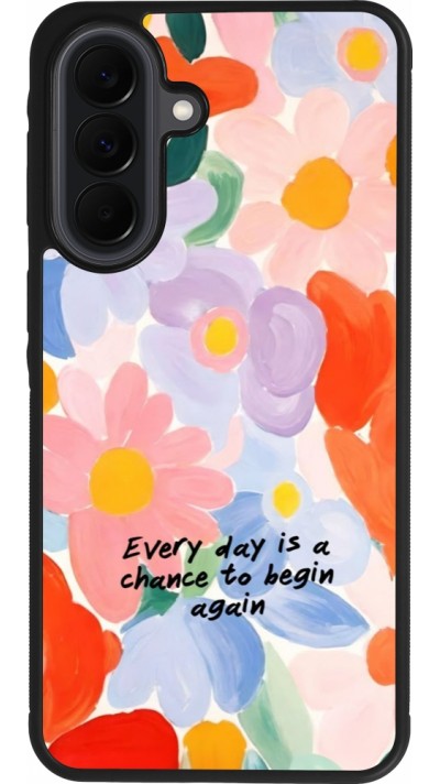 Coque Samsung Galaxy A37 - Silicone rigide noir Every day is a chance Spring 2026