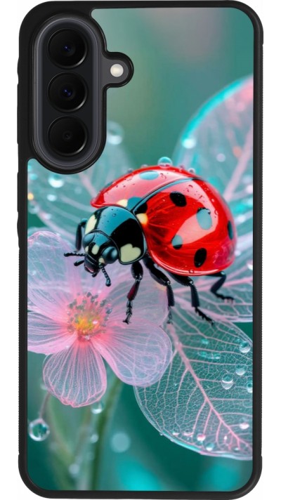Samsung Galaxy A37 Case Hülle - Silikon schwarz Ladybird in bloom Spring 2026