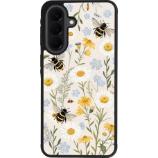 Samsung Galaxy A37 Case Hülle - Silikon schwarz Pattern bees Spring 2026