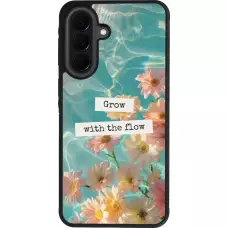 Coque Samsung Galaxy A37 - Silicone rigide noir Summer 2025 Grow with the flow