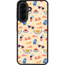 Coque Samsung Galaxy A37 - Silicone rigide noir Pattern Summer 2026