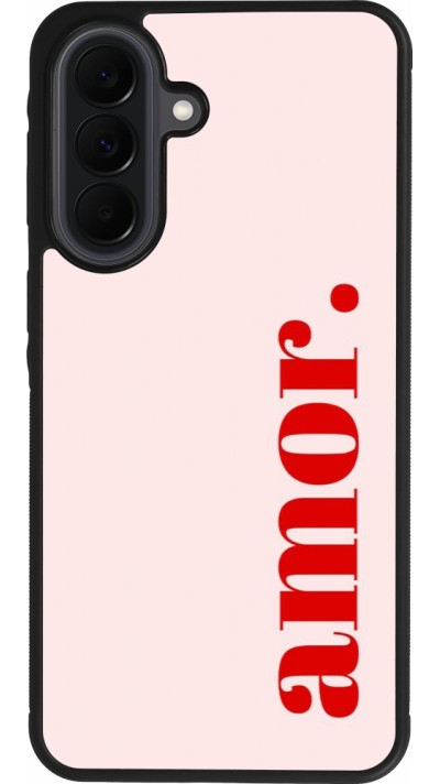 Coque Samsung Galaxy A37 - Silicone rigide noir Valentine 2024 amor