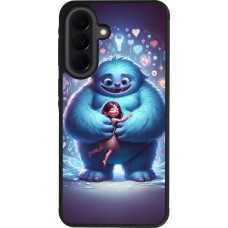 Coque Samsung Galaxy A37 - Silicone rigide noir Valentine 2024 Fluffy Love